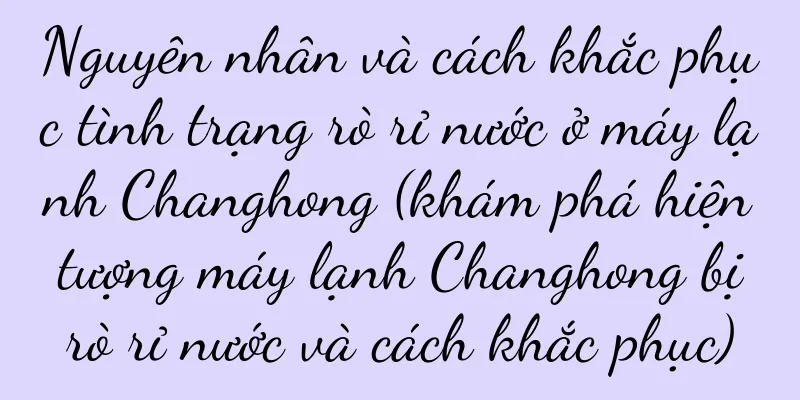 Nguyên nhân và cách khắc phục tình trạng rò rỉ nước ở máy lạnh Changhong (khám phá hiện tượng máy lạnh Changhong bị rò rỉ nước và cách khắc phục)