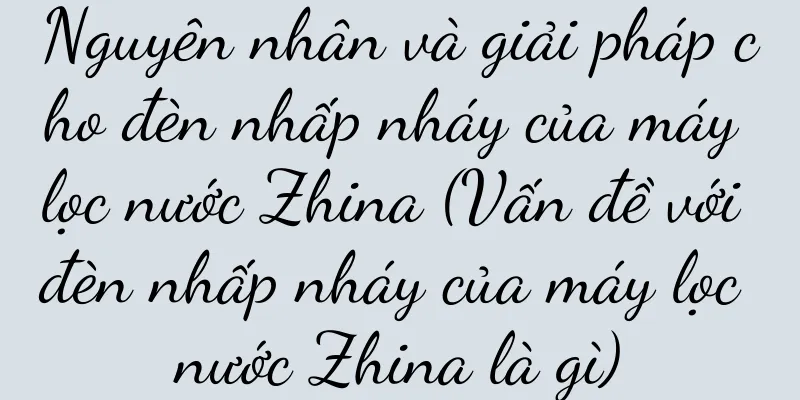 Nguyên nhân và giải pháp cho đèn nhấp nháy của máy lọc nước Zhina (Vấn đề với đèn nhấp nháy của máy lọc nước Zhina là gì)