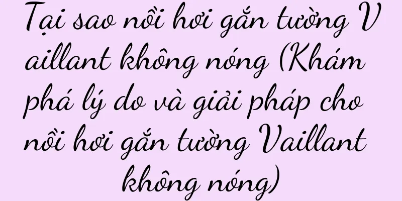 Tại sao nồi hơi gắn tường Vaillant không nóng (Khám phá lý do và giải pháp cho nồi hơi gắn tường Vaillant không nóng)