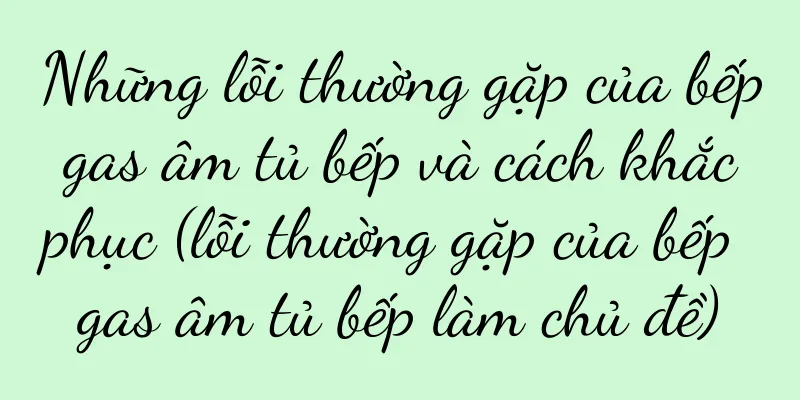 Những lỗi thường gặp của bếp gas âm tủ bếp và cách khắc phục (lỗi thường gặp của bếp gas âm tủ bếp làm chủ đề)