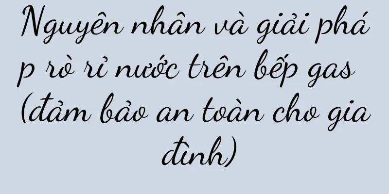 Nguyên nhân và giải pháp rò rỉ nước trên bếp gas (đảm bảo an toàn cho gia đình)