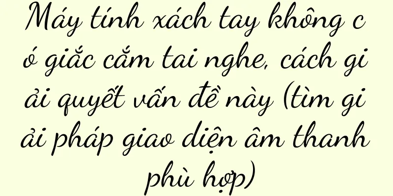 Máy tính xách tay không có giắc cắm tai nghe, cách giải quyết vấn đề này (tìm giải pháp giao diện âm thanh phù hợp)