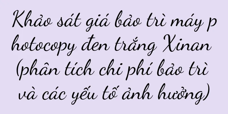 Khảo sát giá bảo trì máy photocopy đen trắng Xinan (phân tích chi phí bảo trì và các yếu tố ảnh hưởng)