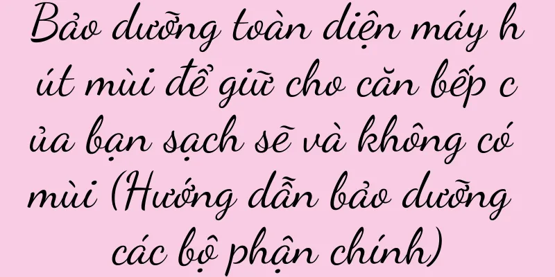 Bảo dưỡng toàn diện máy hút mùi để giữ cho căn bếp của bạn sạch sẽ và không có mùi (Hướng dẫn bảo dưỡng các bộ phận chính)