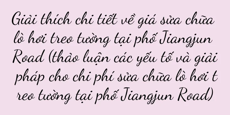 Giải thích chi tiết về giá sửa chữa lò hơi treo tường tại phố Jiangjun Road (thảo luận các yếu tố và giải pháp cho chi phí sửa chữa lò hơi treo tường tại phố Jiangjun Road)