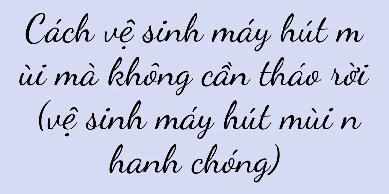 Cách vệ sinh máy hút mùi mà không cần tháo rời (vệ sinh máy hút mùi nhanh chóng)