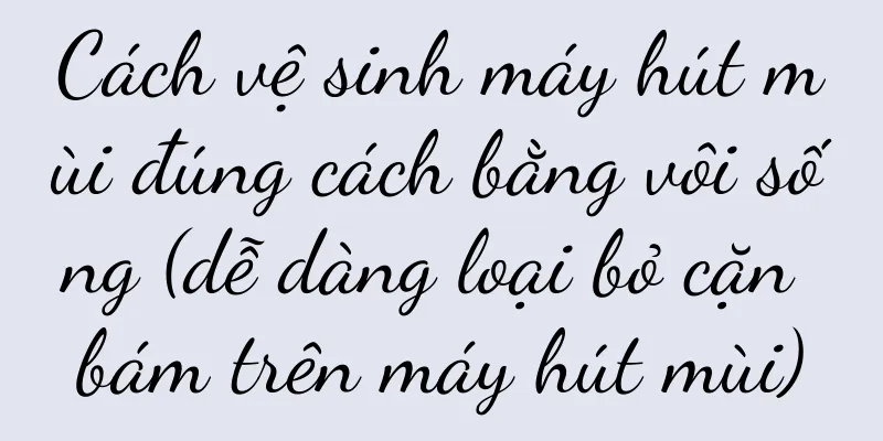 Cách vệ sinh máy hút mùi đúng cách bằng vôi sống (dễ dàng loại bỏ cặn bám trên máy hút mùi)