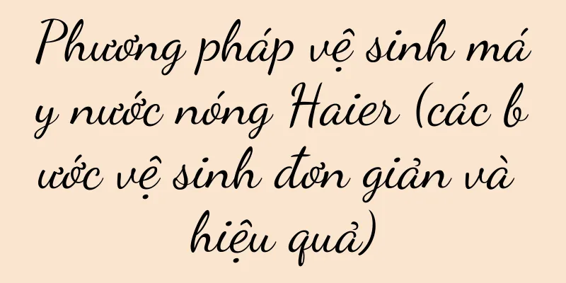 Phương pháp vệ sinh máy nước nóng Haier (các bước vệ sinh đơn giản và hiệu quả)