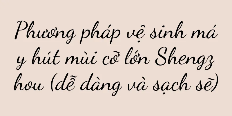 Phương pháp vệ sinh máy hút mùi cỡ lớn Shengzhou (dễ dàng và sạch sẽ)