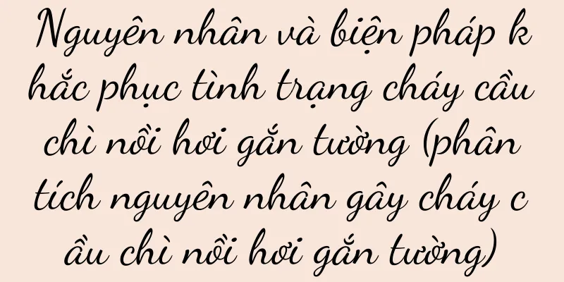 Nguyên nhân và biện pháp khắc phục tình trạng cháy cầu chì nồi hơi gắn tường (phân tích nguyên nhân gây cháy cầu chì nồi hơi gắn tường)