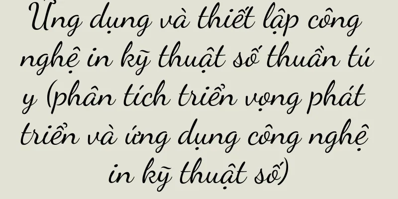 Ứng dụng và thiết lập công nghệ in kỹ thuật số thuần túy (phân tích triển vọng phát triển và ứng dụng công nghệ in kỹ thuật số)