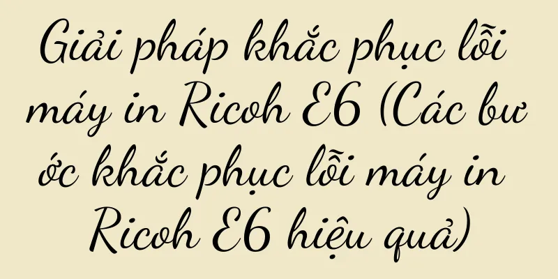 Giải pháp khắc phục lỗi máy in Ricoh E6 (Các bước khắc phục lỗi máy in Ricoh E6 hiệu quả)