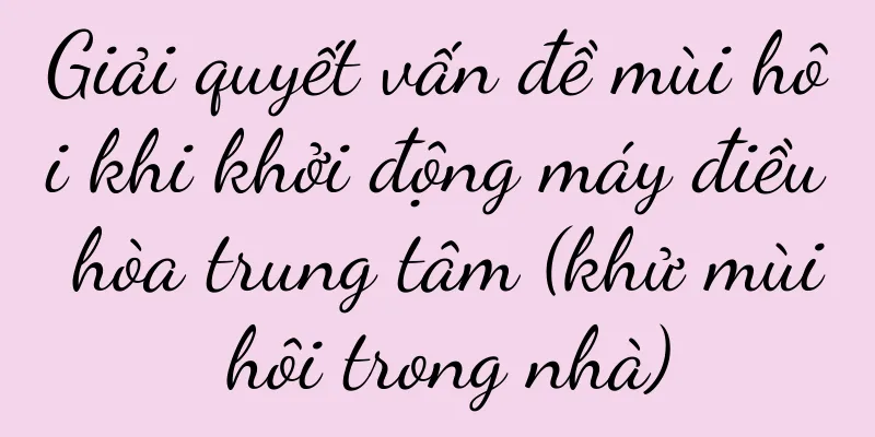 Giải quyết vấn đề mùi hôi khi khởi động máy điều hòa trung tâm (khử mùi hôi trong nhà)