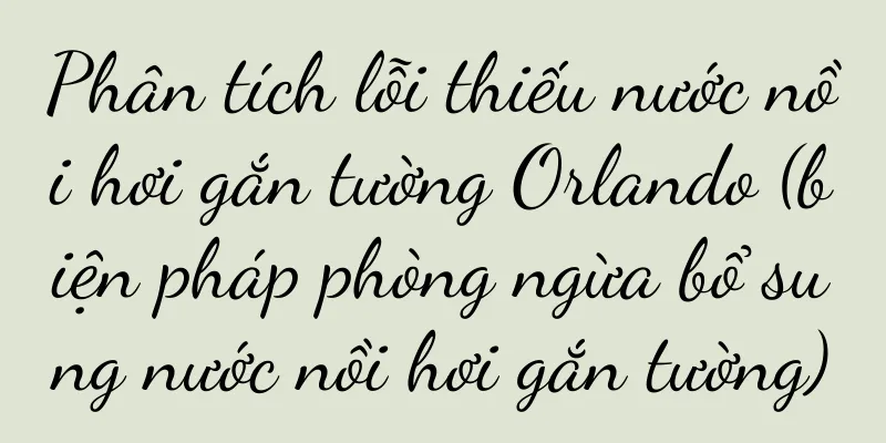 Phân tích lỗi thiếu nước nồi hơi gắn tường Orlando (biện pháp phòng ngừa bổ sung nước nồi hơi gắn tường)