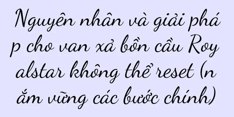 Nguyên nhân và giải pháp cho van xả bồn cầu Royalstar không thể reset (nắm vững các bước chính)