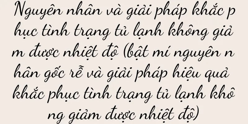 Nguyên nhân và giải pháp khắc phục tình trạng tủ lạnh không giảm được nhiệt độ (bật mí nguyên nhân gốc rễ và giải pháp hiệu quả khắc phục tình trạng tủ lạnh không giảm được nhiệt độ)