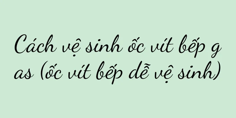 Cách vệ sinh ốc vít bếp gas (ốc vít bếp dễ vệ sinh)