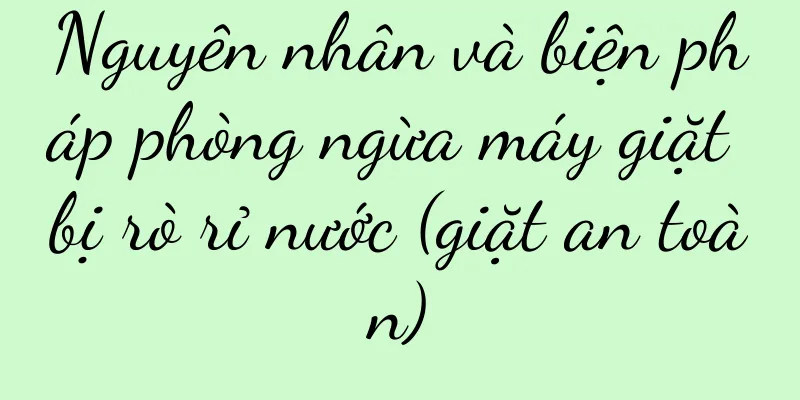 Nguyên nhân và biện pháp phòng ngừa máy giặt bị rò rỉ nước (giặt an toàn)