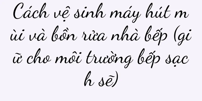 Cách vệ sinh máy hút mùi và bồn rửa nhà bếp (giữ cho môi trường bếp sạch sẽ)