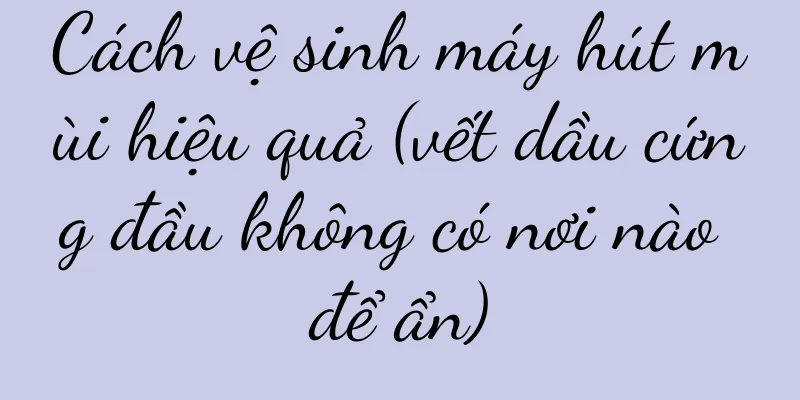 Cách vệ sinh máy hút mùi hiệu quả (vết dầu cứng đầu không có nơi nào để ẩn)