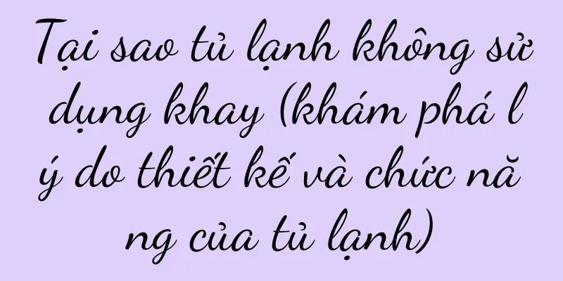 Tại sao tủ lạnh không sử dụng khay (khám phá lý do thiết kế và chức năng của tủ lạnh)