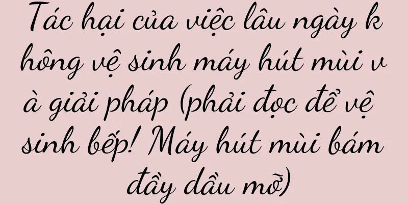 Tác hại của việc lâu ngày không vệ sinh máy hút mùi và giải pháp (phải đọc để vệ sinh bếp! Máy hút mùi bám đầy dầu mỡ)