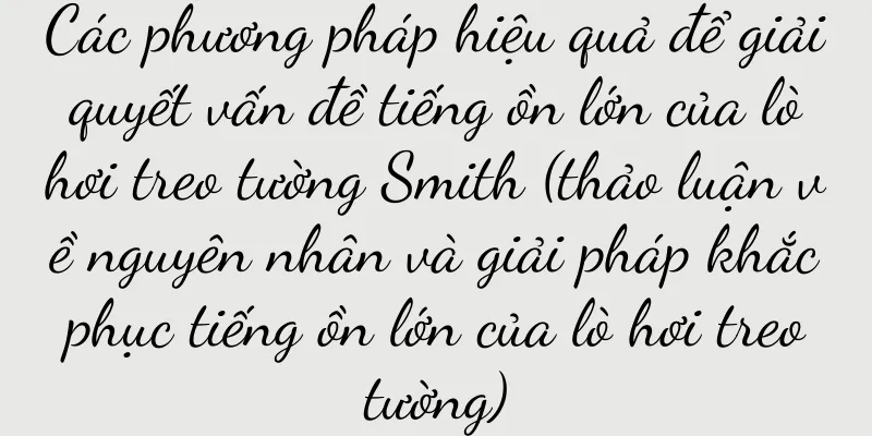 Các phương pháp hiệu quả để giải quyết vấn đề tiếng ồn lớn của lò hơi treo tường Smith (thảo luận về nguyên nhân và giải pháp khắc phục tiếng ồn lớn của lò hơi treo tường)