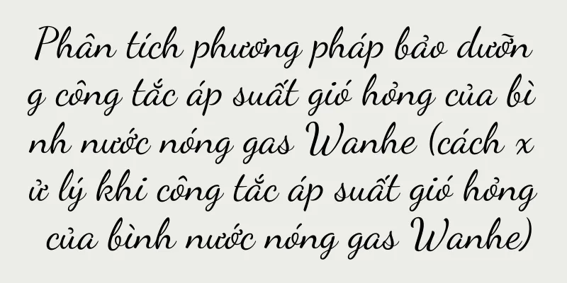 Phân tích phương pháp bảo dưỡng công tắc áp suất gió hỏng của bình nước nóng gas Wanhe (cách xử lý khi công tắc áp suất gió hỏng của bình nước nóng gas Wanhe)