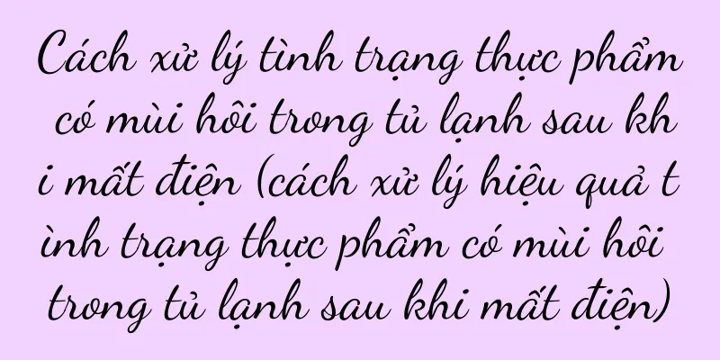 Cách xử lý tình trạng thực phẩm có mùi hôi trong tủ lạnh sau khi mất điện (cách xử lý hiệu quả tình trạng thực phẩm có mùi hôi trong tủ lạnh sau khi mất điện)