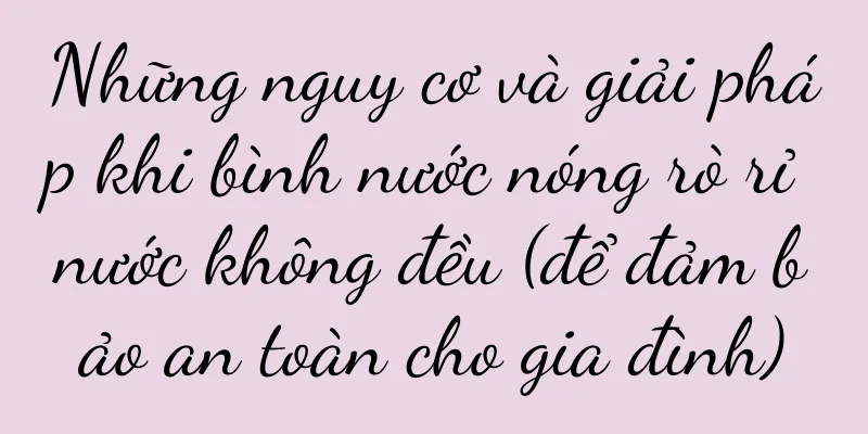 Những nguy cơ và giải pháp khi bình nước nóng rò rỉ nước không đều (để đảm bảo an toàn cho gia đình)
