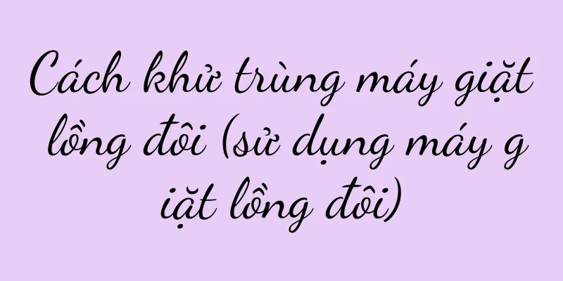 Cách khử trùng máy giặt lồng đôi (sử dụng máy giặt lồng đôi)