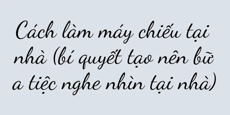 Cách làm máy chiếu tại nhà (bí quyết tạo nên bữa tiệc nghe nhìn tại nhà)