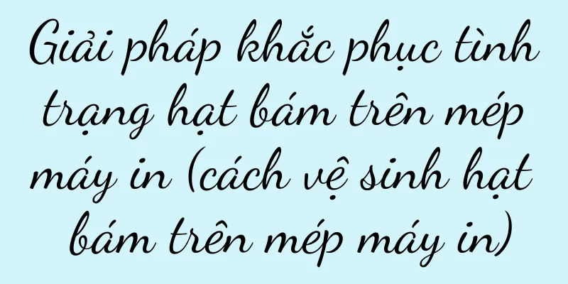 Giải pháp khắc phục tình trạng hạt bám trên mép máy in (cách vệ sinh hạt bám trên mép máy in)