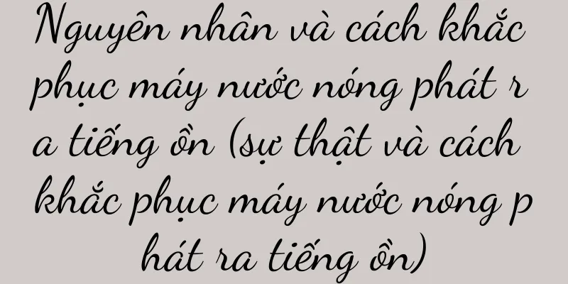Nguyên nhân và cách khắc phục máy nước nóng phát ra tiếng ồn (sự thật và cách khắc phục máy nước nóng phát ra tiếng ồn)