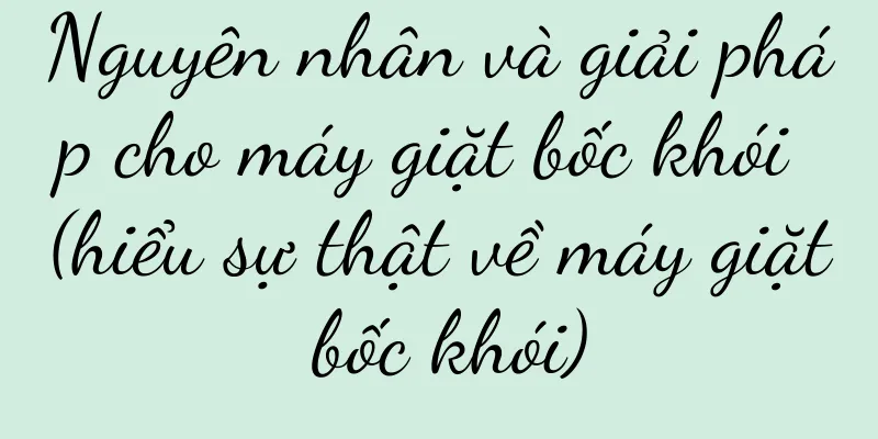 Nguyên nhân và giải pháp cho máy giặt bốc khói (hiểu sự thật về máy giặt bốc khói)