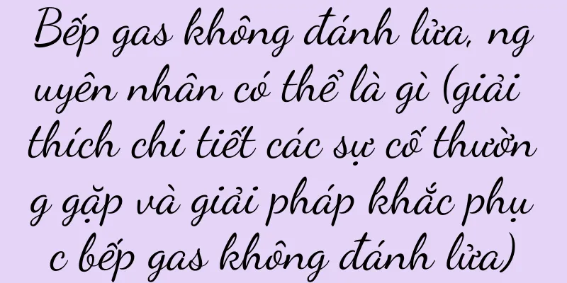 Bếp gas không đánh lửa, nguyên nhân có thể là gì (giải thích chi tiết các sự cố thường gặp và giải pháp khắc phục bếp gas không đánh lửa)