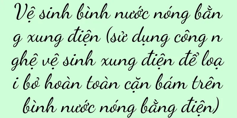 Vệ sinh bình nước nóng bằng xung điện (sử dụng công nghệ vệ sinh xung điện để loại bỏ hoàn toàn cặn bám trên bình nước nóng bằng điện)