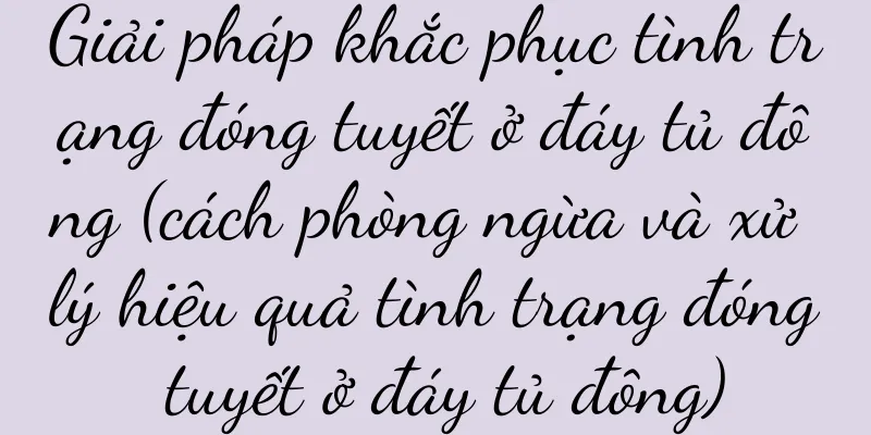 Giải pháp khắc phục tình trạng đóng tuyết ở đáy tủ đông (cách phòng ngừa và xử lý hiệu quả tình trạng đóng tuyết ở đáy tủ đông)