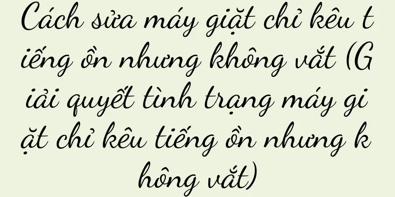 Cách sửa máy giặt chỉ kêu tiếng ồn nhưng không vắt (Giải quyết tình trạng máy giặt chỉ kêu tiếng ồn nhưng không vắt)