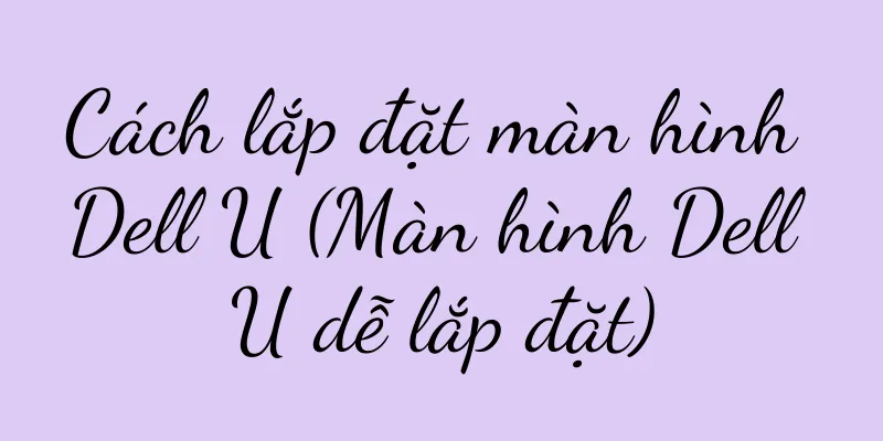 Cách lắp đặt màn hình Dell U (Màn hình Dell U dễ lắp đặt)
