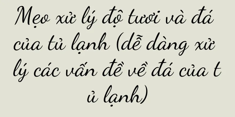 Mẹo xử lý độ tươi và đá của tủ lạnh (dễ dàng xử lý các vấn đề về đá của tủ lạnh)