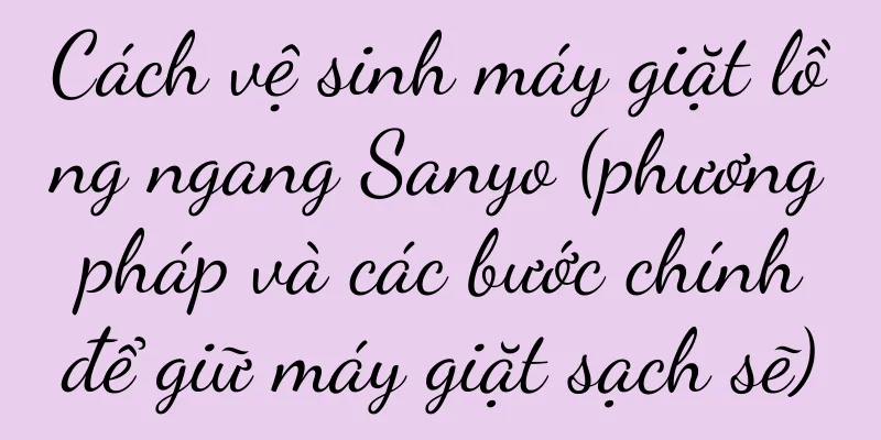 Cách vệ sinh máy giặt lồng ngang Sanyo (phương pháp và các bước chính để giữ máy giặt sạch sẽ)