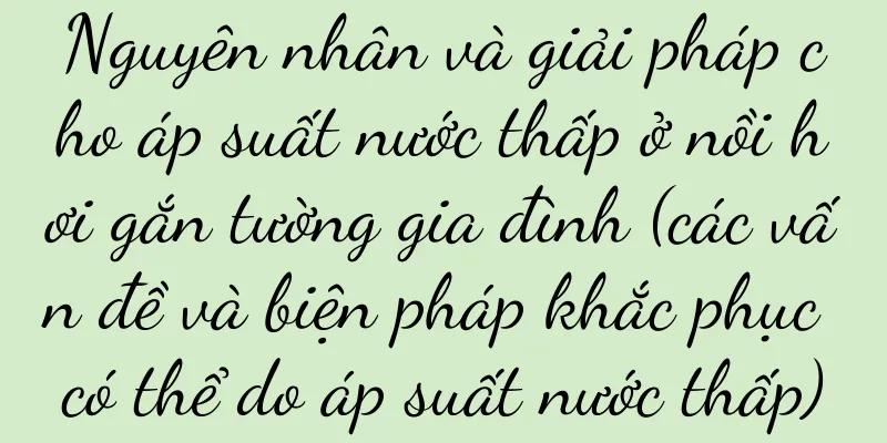 Nguyên nhân và giải pháp cho áp suất nước thấp ở nồi hơi gắn tường gia đình (các vấn đề và biện pháp khắc phục có thể do áp suất nước thấp)