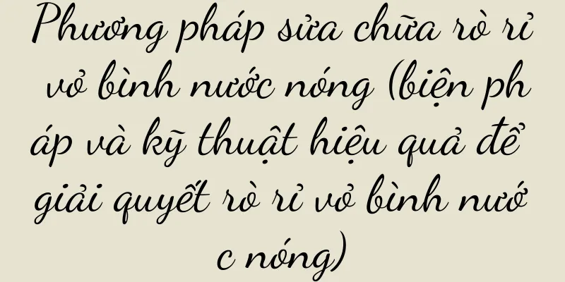 Phương pháp sửa chữa rò rỉ vỏ bình nước nóng (biện pháp và kỹ thuật hiệu quả để giải quyết rò rỉ vỏ bình nước nóng)