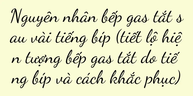 Nguyên nhân bếp gas tắt sau vài tiếng bíp (tiết lộ hiện tượng bếp gas tắt do tiếng bíp và cách khắc phục)