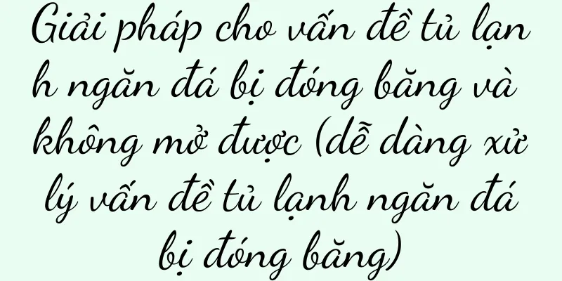 Giải pháp cho vấn đề tủ lạnh ngăn đá bị đóng băng và không mở được (dễ dàng xử lý vấn đề tủ lạnh ngăn đá bị đóng băng)