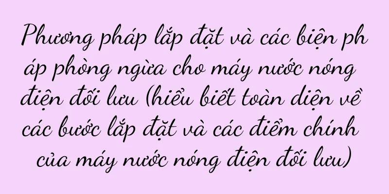 Phương pháp lắp đặt và các biện pháp phòng ngừa cho máy nước nóng điện đối lưu (hiểu biết toàn diện về các bước lắp đặt và các điểm chính của máy nước nóng điện đối lưu)