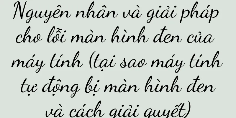 Nguyên nhân và giải pháp cho lỗi màn hình đen của máy tính (tại sao máy tính tự động bị màn hình đen và cách giải quyết)