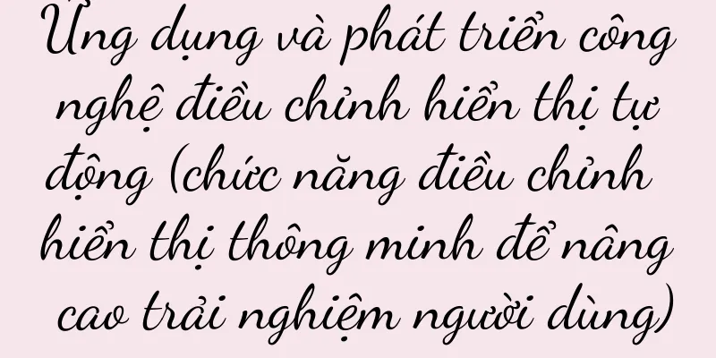 Ứng dụng và phát triển công nghệ điều chỉnh hiển thị tự động (chức năng điều chỉnh hiển thị thông minh để nâng cao trải nghiệm người dùng)