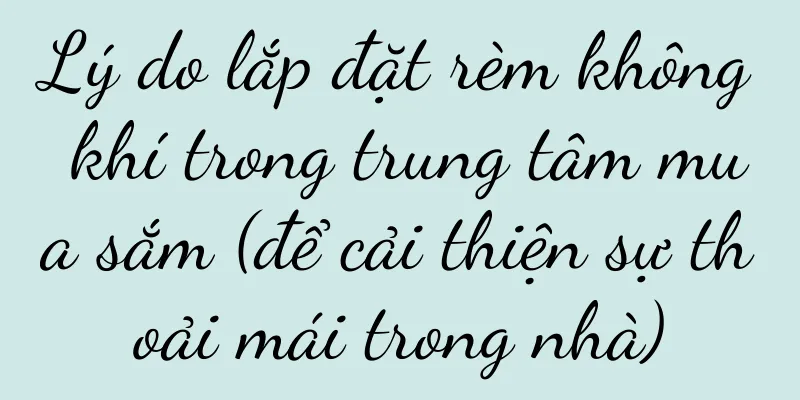 Lý do lắp đặt rèm không khí trong trung tâm mua sắm (để cải thiện sự thoải mái trong nhà)